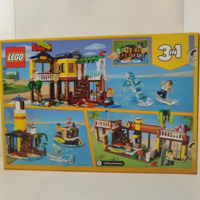 LEGO Creator 3-i-1 Surfer-strandhus 31118 bagside