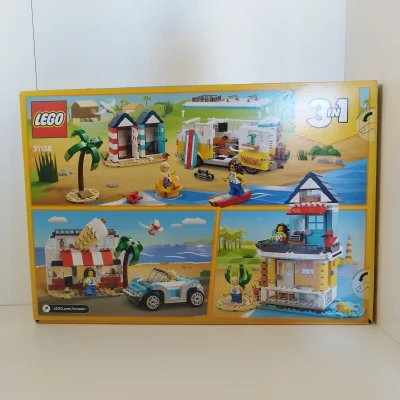LEGO Creator 3-i-1 Autocamper på stranden 31138 bagside