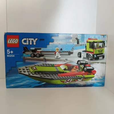 LEGO City Racerbådstransporter 60254 forside