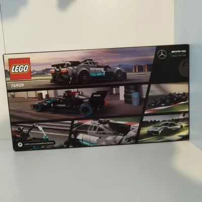 LEGO Speed Champions Mercedes-AMG F1 W12 E Performance og Mercedes-AMG Project One 76909 bagside