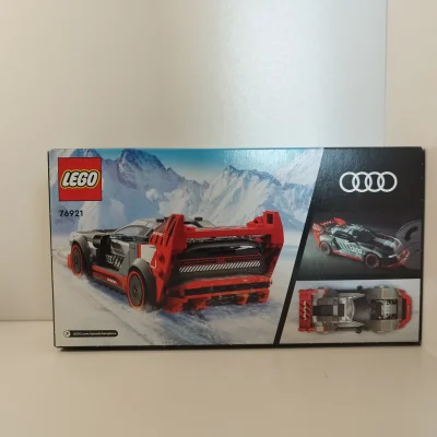 LEGO Speed Champions Audi S1 e-tron quattro-racerbil 76921 bagside